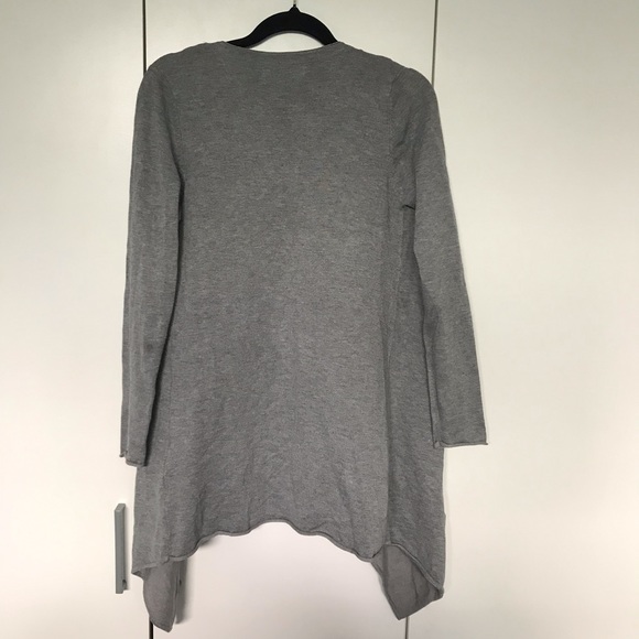 Zara Knit Size S Grey Cardigan NWOT Long Sleeve - Picture 5 of 5